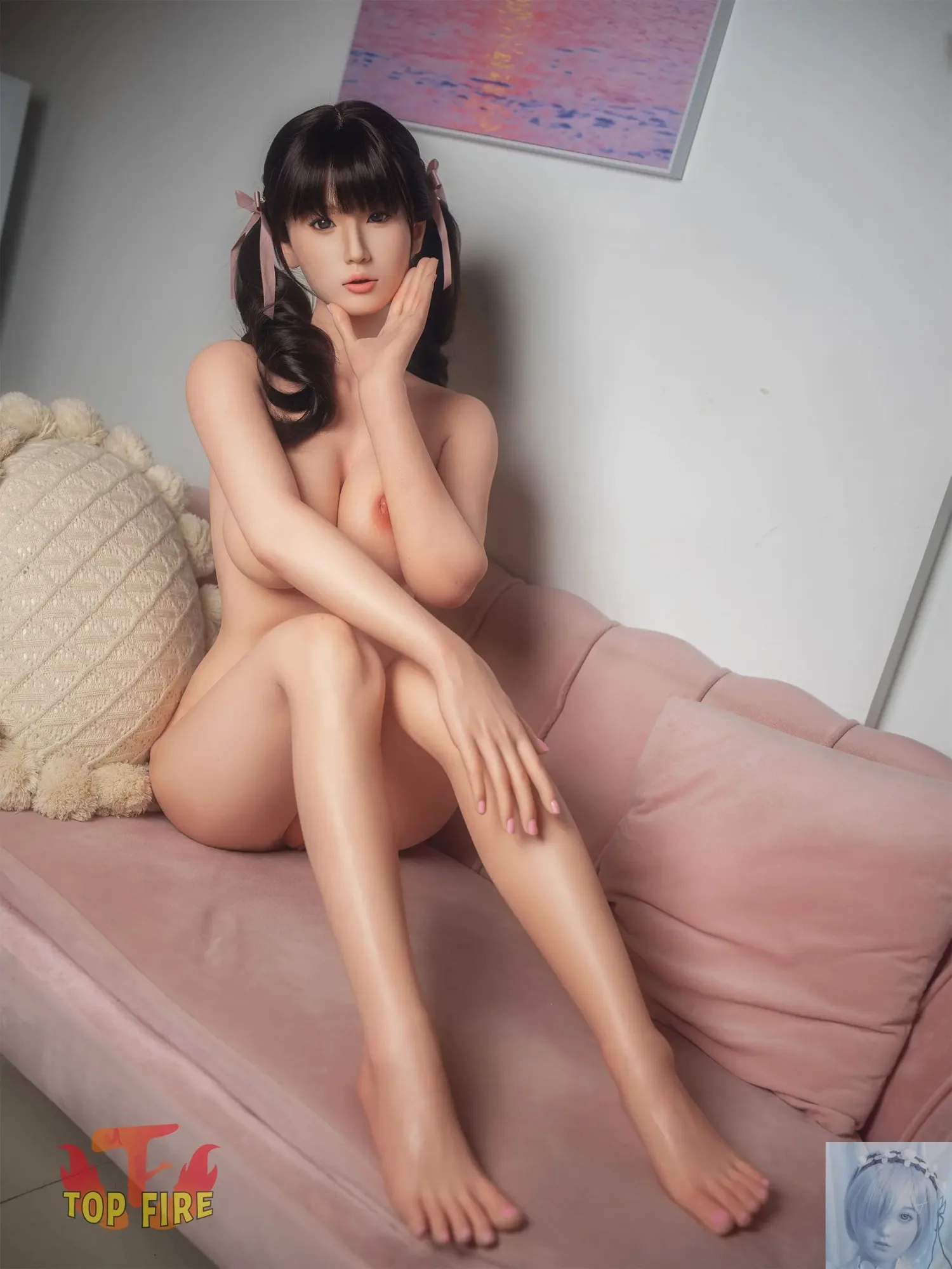 TopFire 158cm D Cup Full Silicone Sex Doll Esther view 3