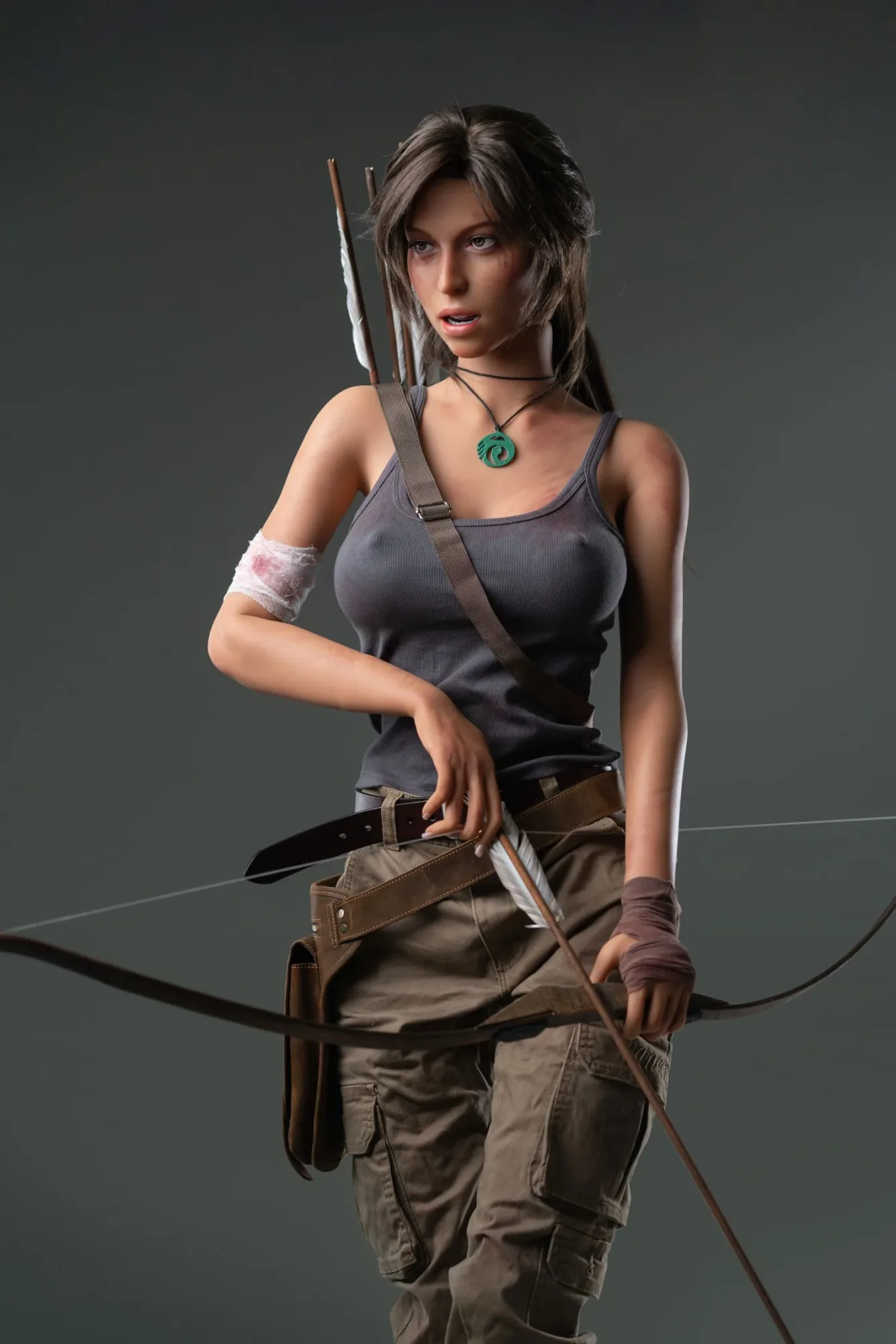 Game Lady Full Silicone 166CM E Cup Lara Dark Tan Skin view 2