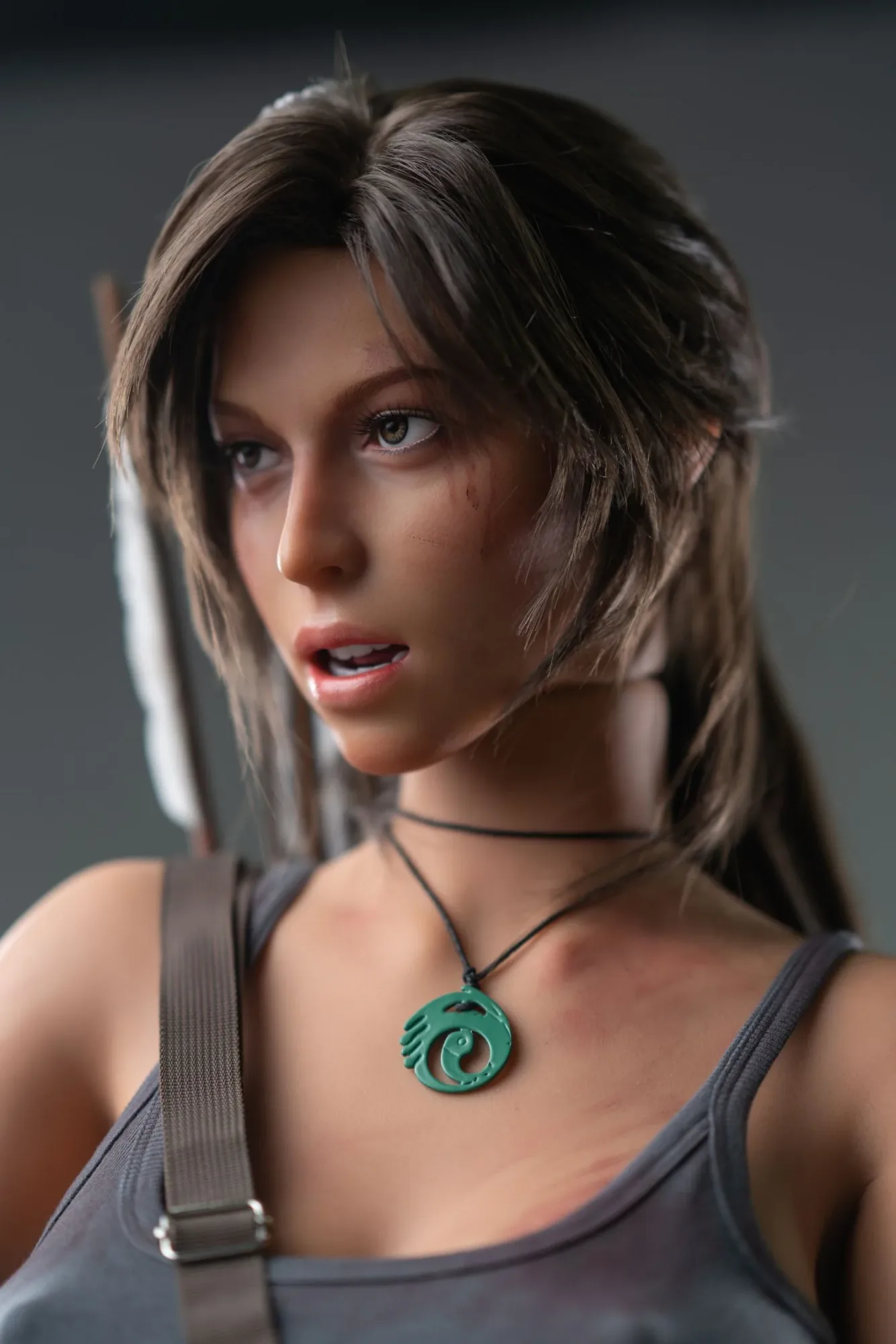 Game Lady Full Silicone 166CM E Cup Lara Dark Tan Skin view 5
