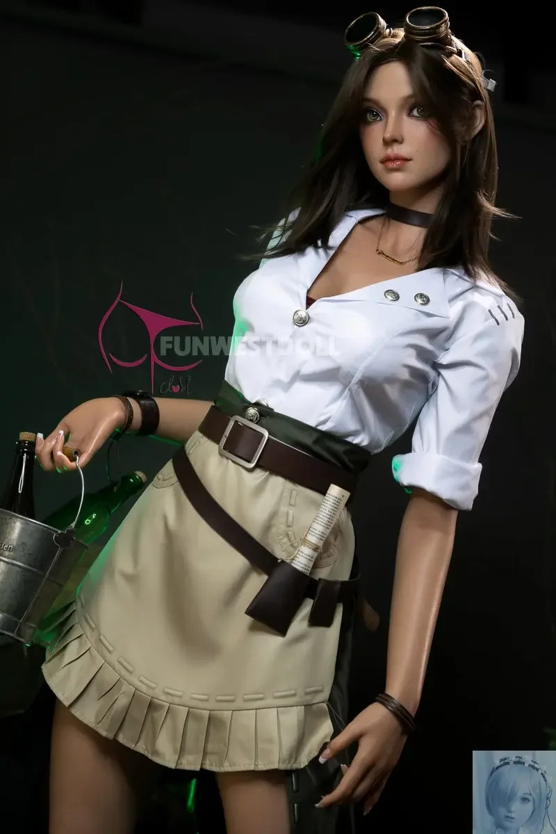 Funwest FS Series 168 D Cup Full Silicone Sex Doll Lexie with Real Skin Texture view 5