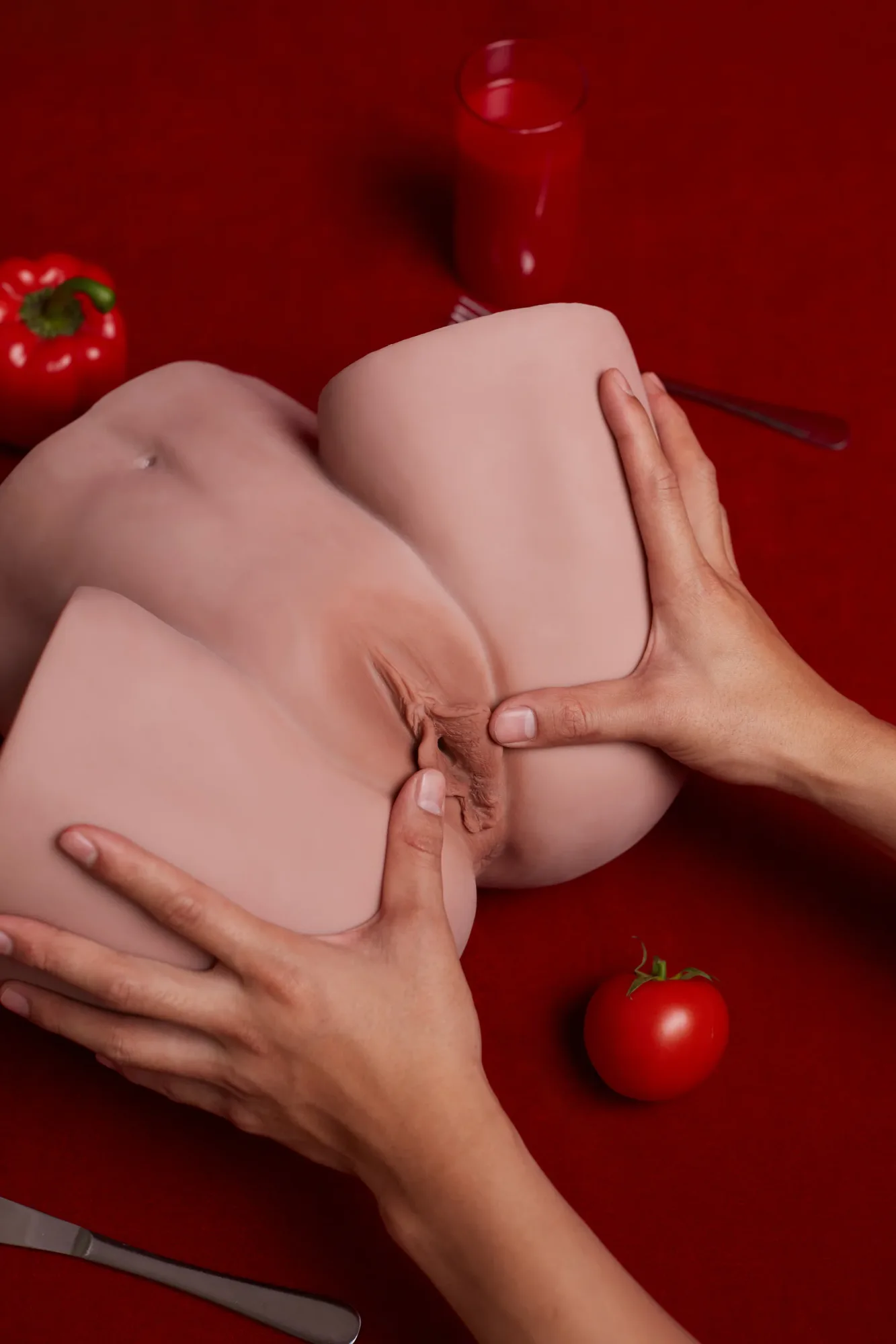 Climax Doll Female TPE R4 Torso Butt Sex Doll Black Skin view 7