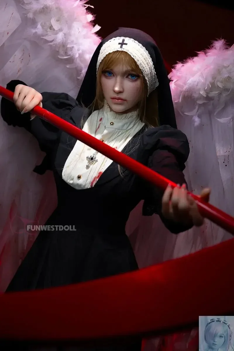 Funwest FS Series 159cm A Cup Full Silicone Sex Doll Bella Halloween view 5