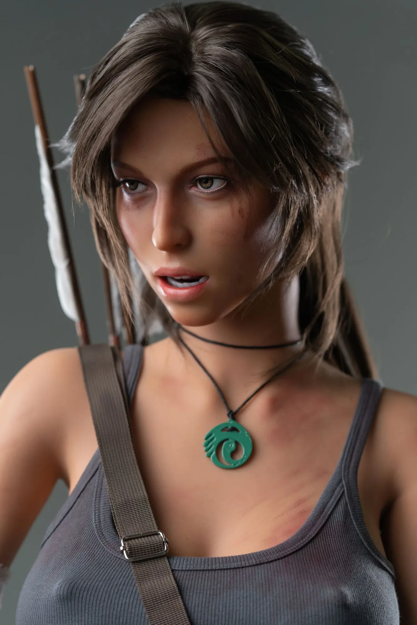Game Lady Full Silicone 166CM E Cup Lara Dark Tan Skin view 3