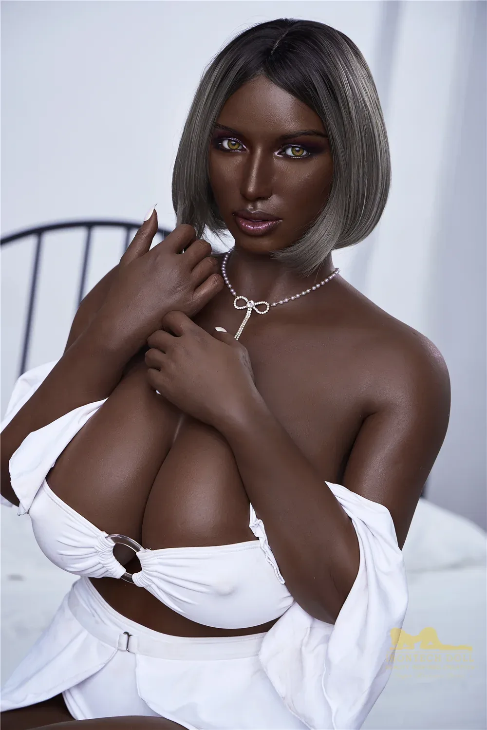 IronTech 160cm Silicone G Cup Sex Doll Zara Black Skin view 8