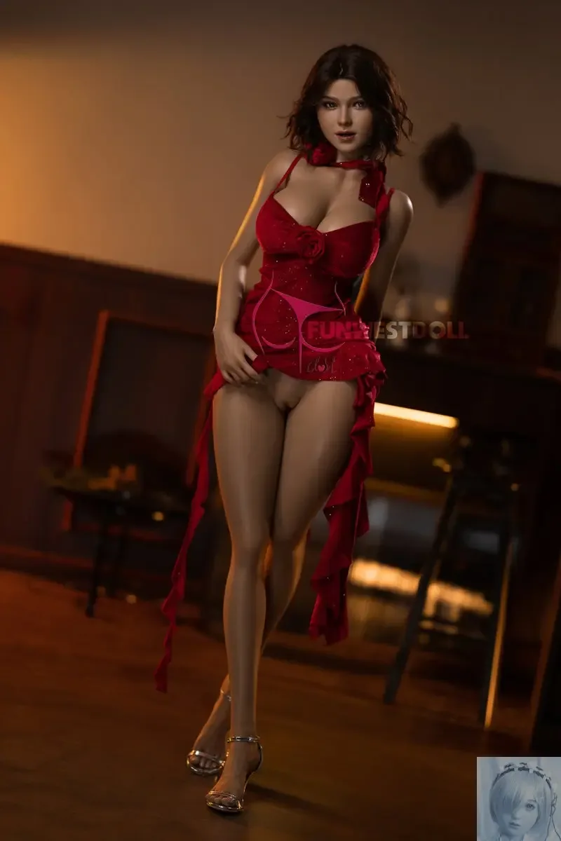 Funwest FS Series 157cm G Cup Full Silicone Sex Doll Rose with Movable Jaw view 8