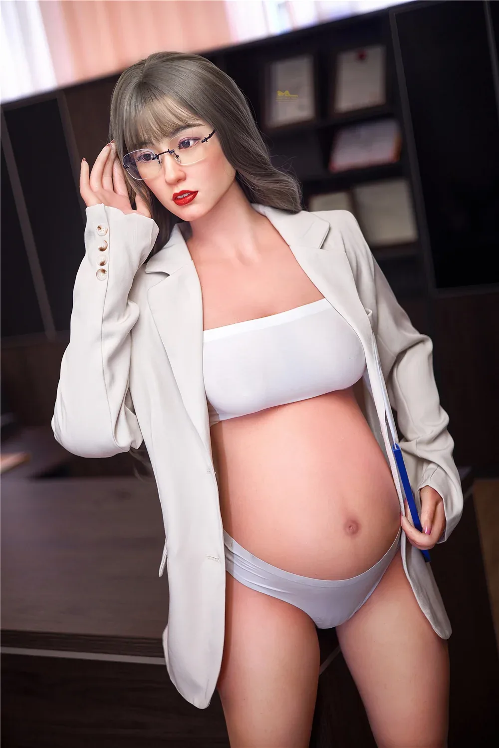 IronTech 158cm Silicone D Cup Pregnant Sex Doll Betty view 5
