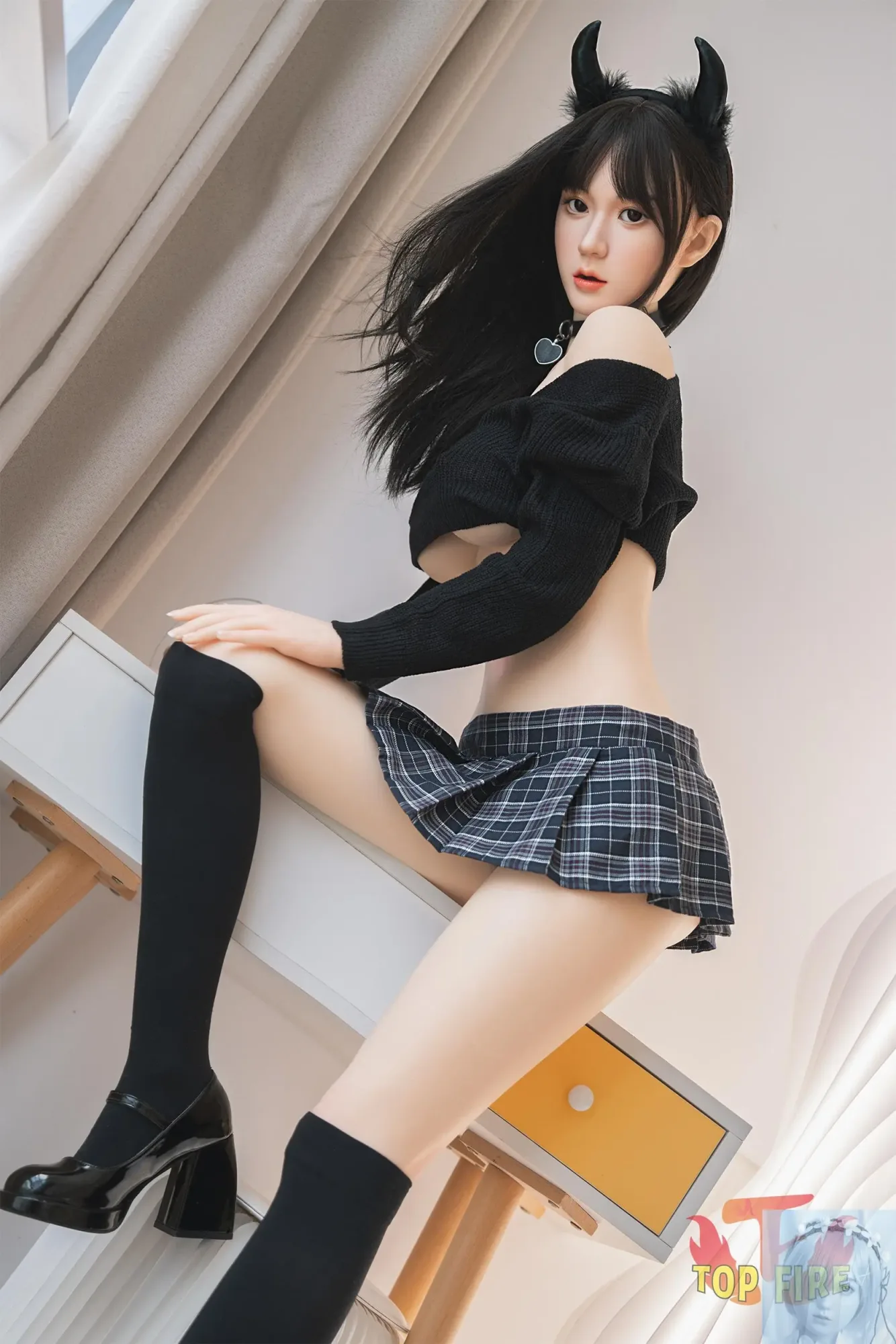 TopFire 158cm D Cup Full Silicone Sex Doll Ann view 5