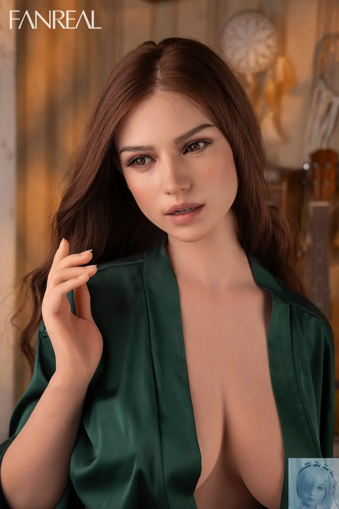 Fanreal 155cm F Cup Silicone Sex Doll Mirella Tan Real Skin ROS view 2