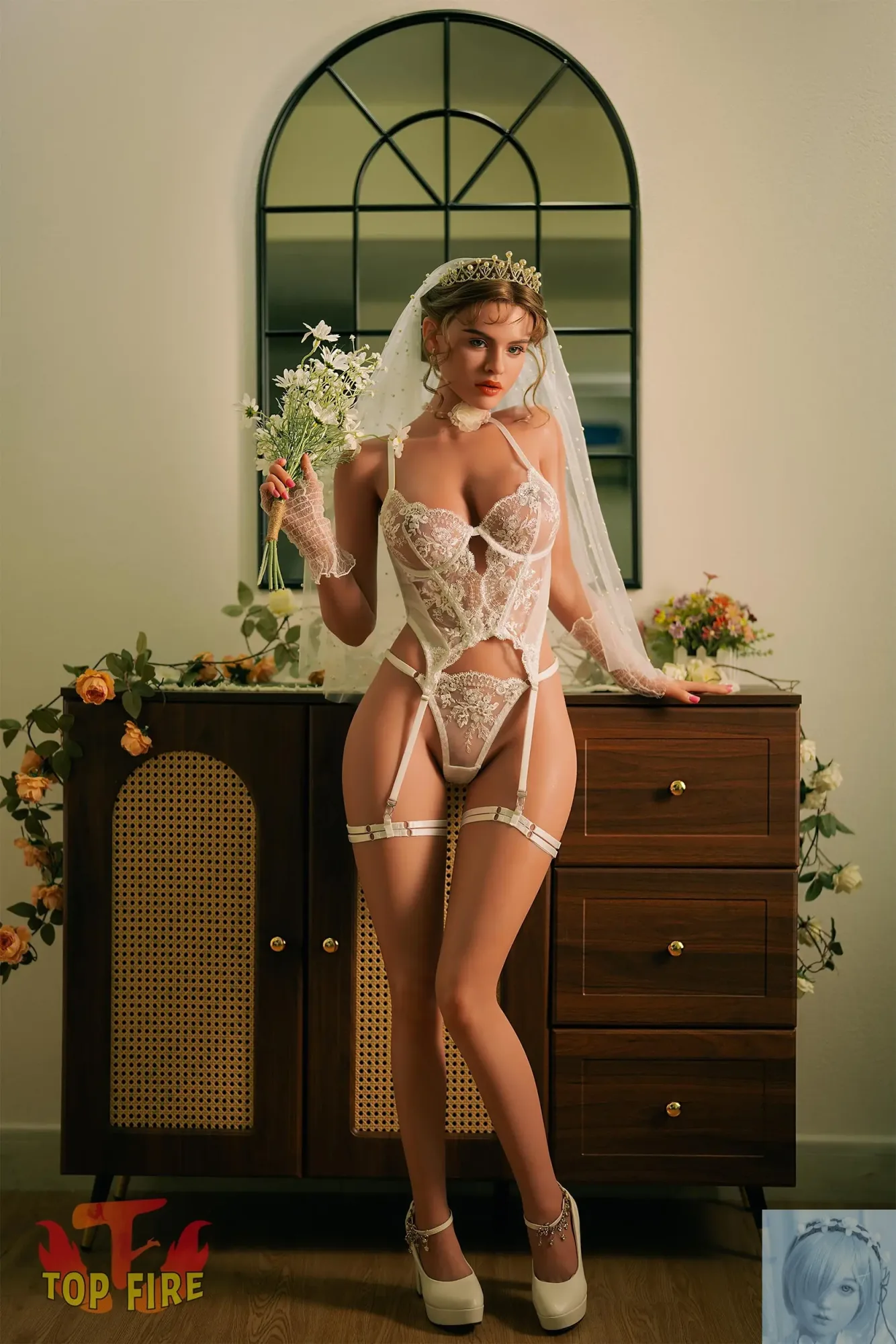 TopFire 158cm D Cup Full Silicone Sex Doll Casey view 3