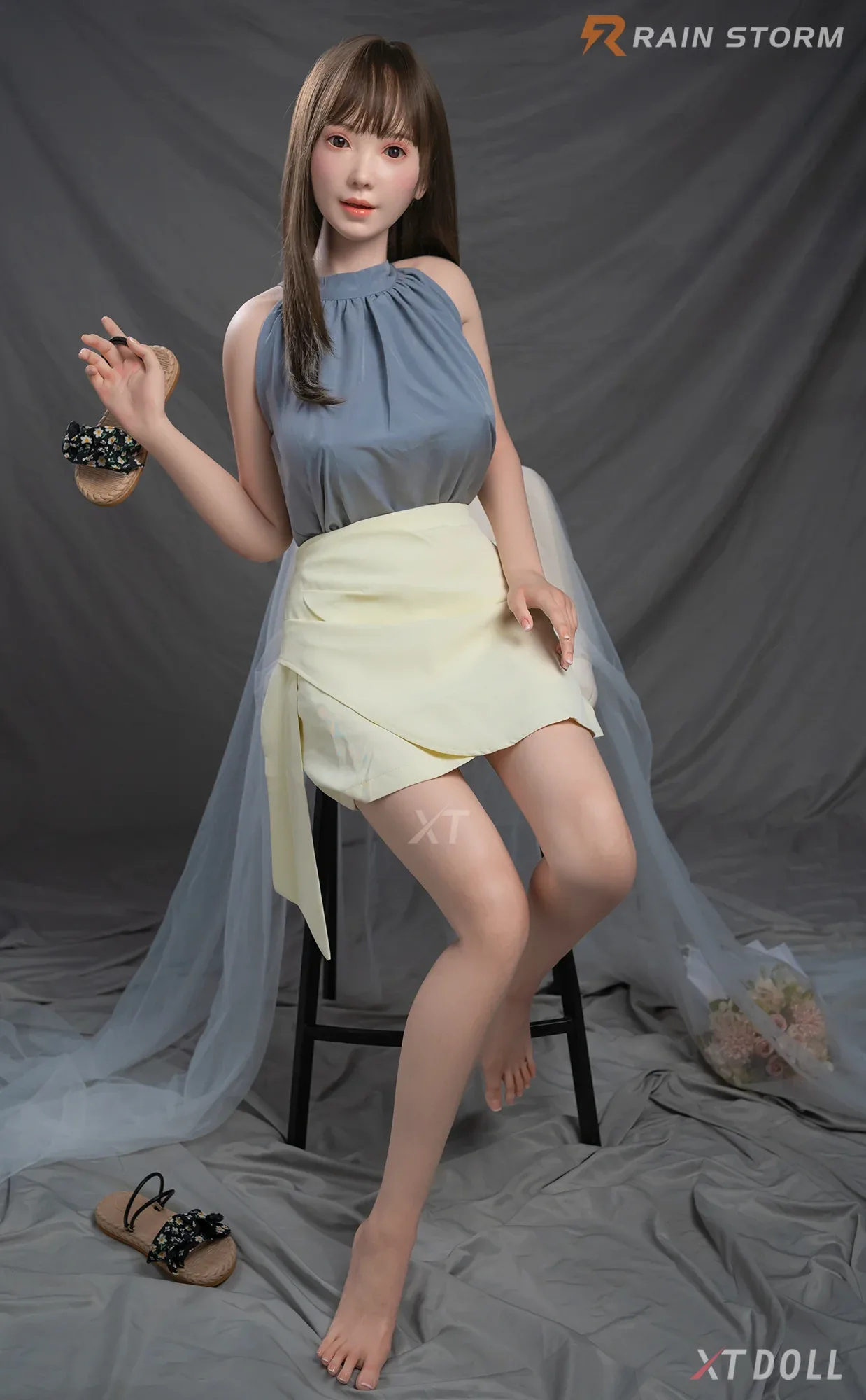 XT Doll 163cm 5ft3 F Cup Miss Bing Silicone Sex Doll view 8