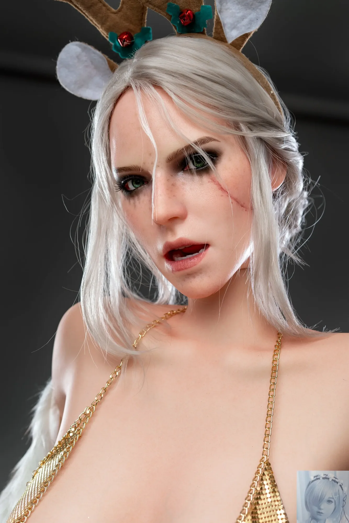 Game Lady Full Silicone 168CM D Cup Ciri with Movable Jaw view 8
