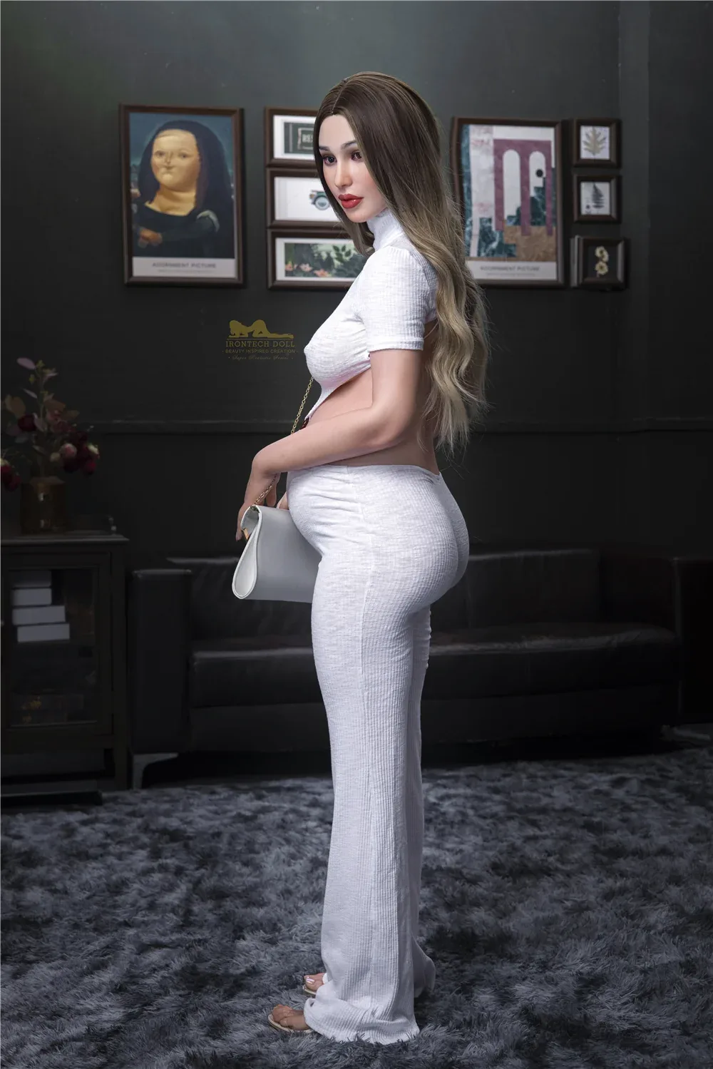 IronTech 158cm Silicone D Cup Pregnant Sex Doll Pearl view 6