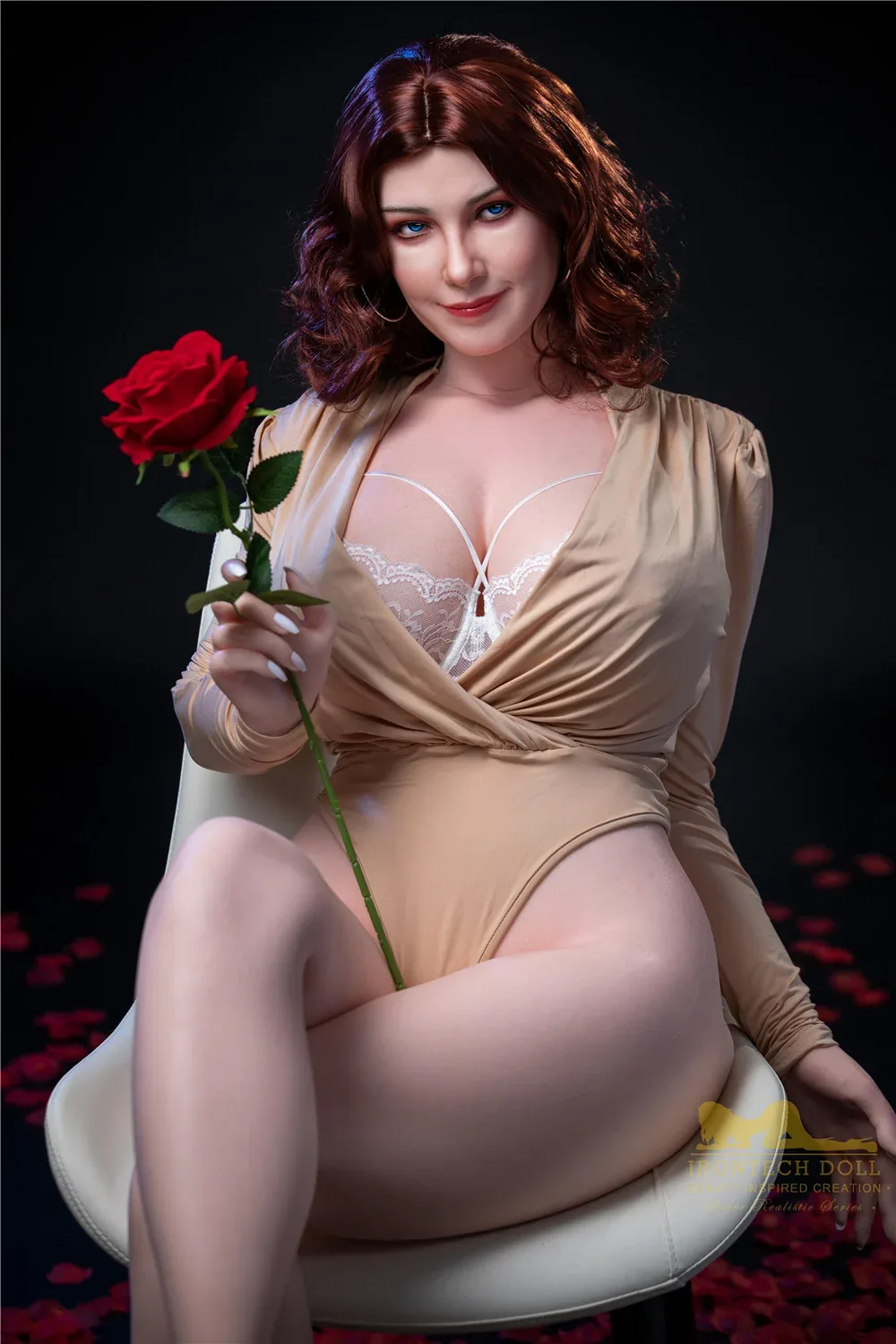 IronTech 160cm Silicone G Cup Sex Doll Carmel