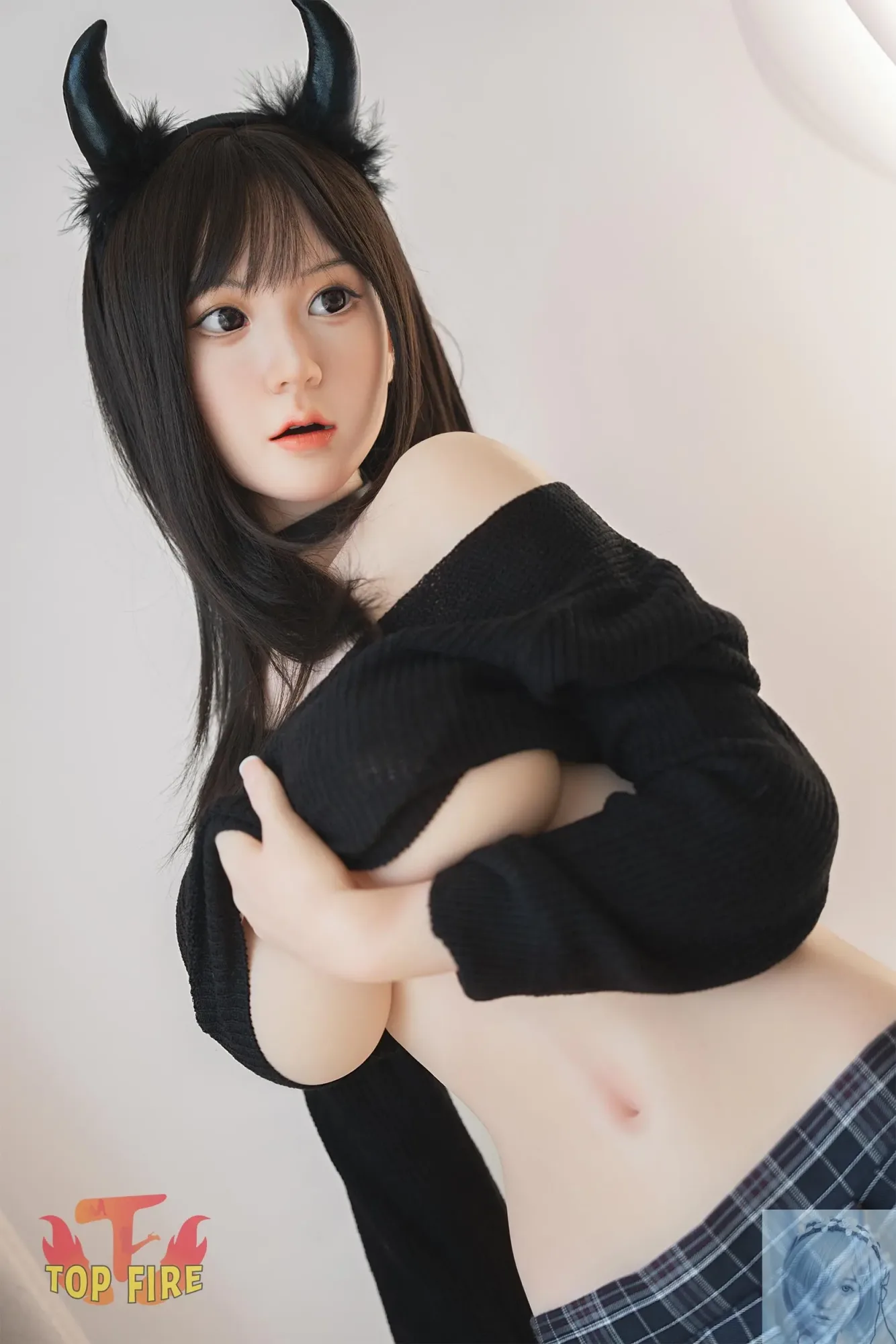 TopFire 158cm D Cup Full Silicone Sex Doll Ann view 4
