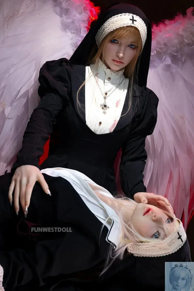Funwest FS Series 159cm A Cup Full Silicone Sex Doll Bella Halloween view 8