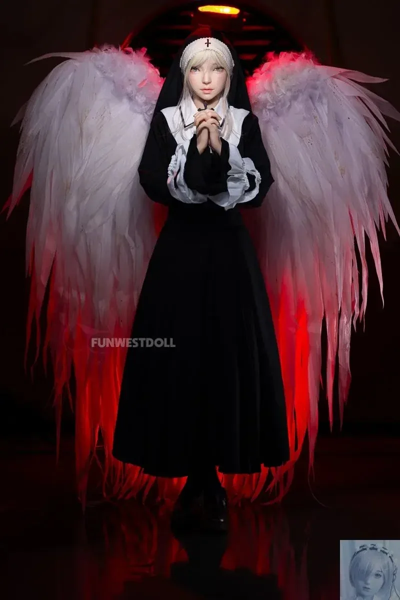 Funwest FS Series 159cm A Cup Full Silicone Sex Doll Giselle Halloween view 5