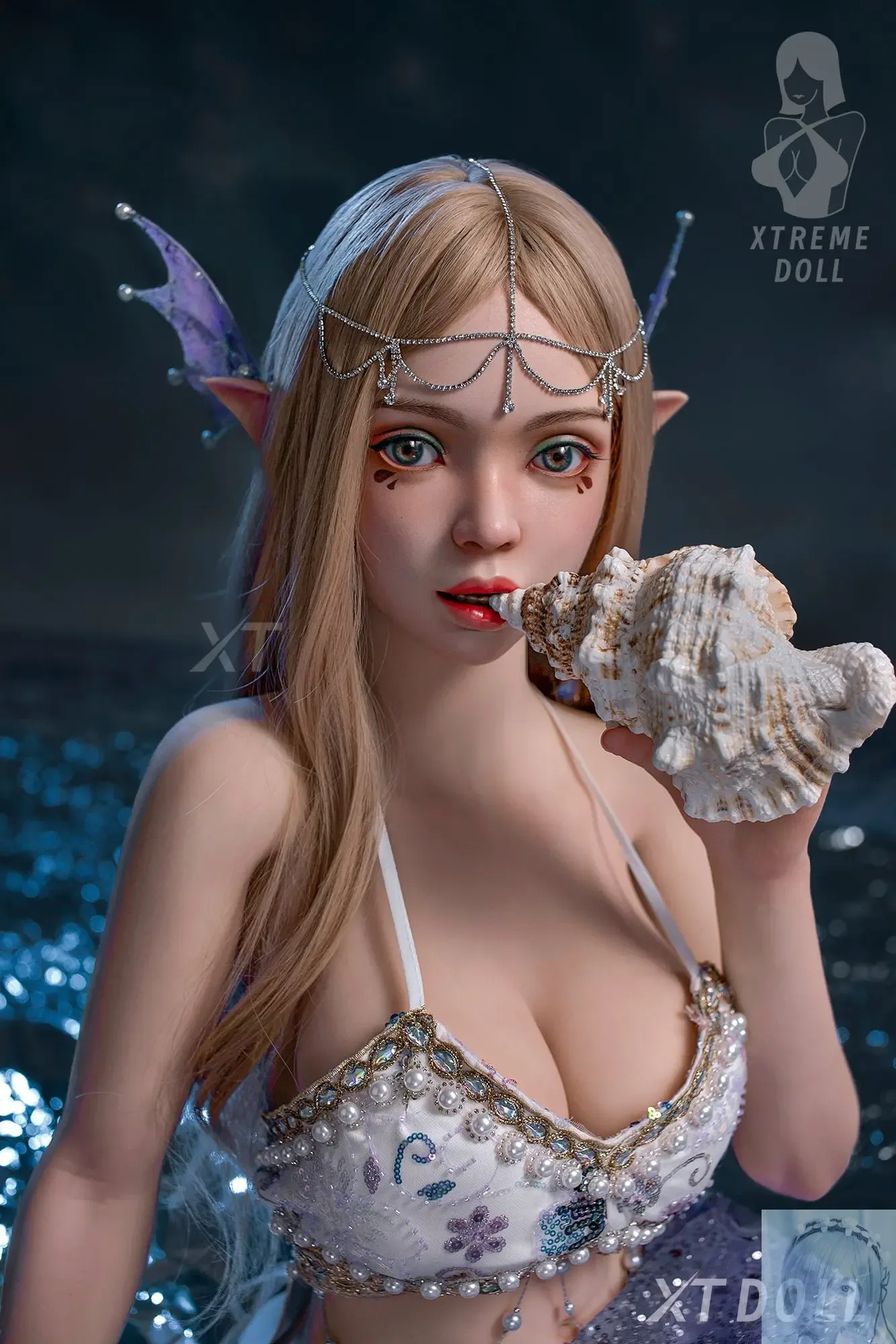 XT Doll 157cm 5ft1 E Cup Seanna Elf TPE+Silicone Sex Doll view 3