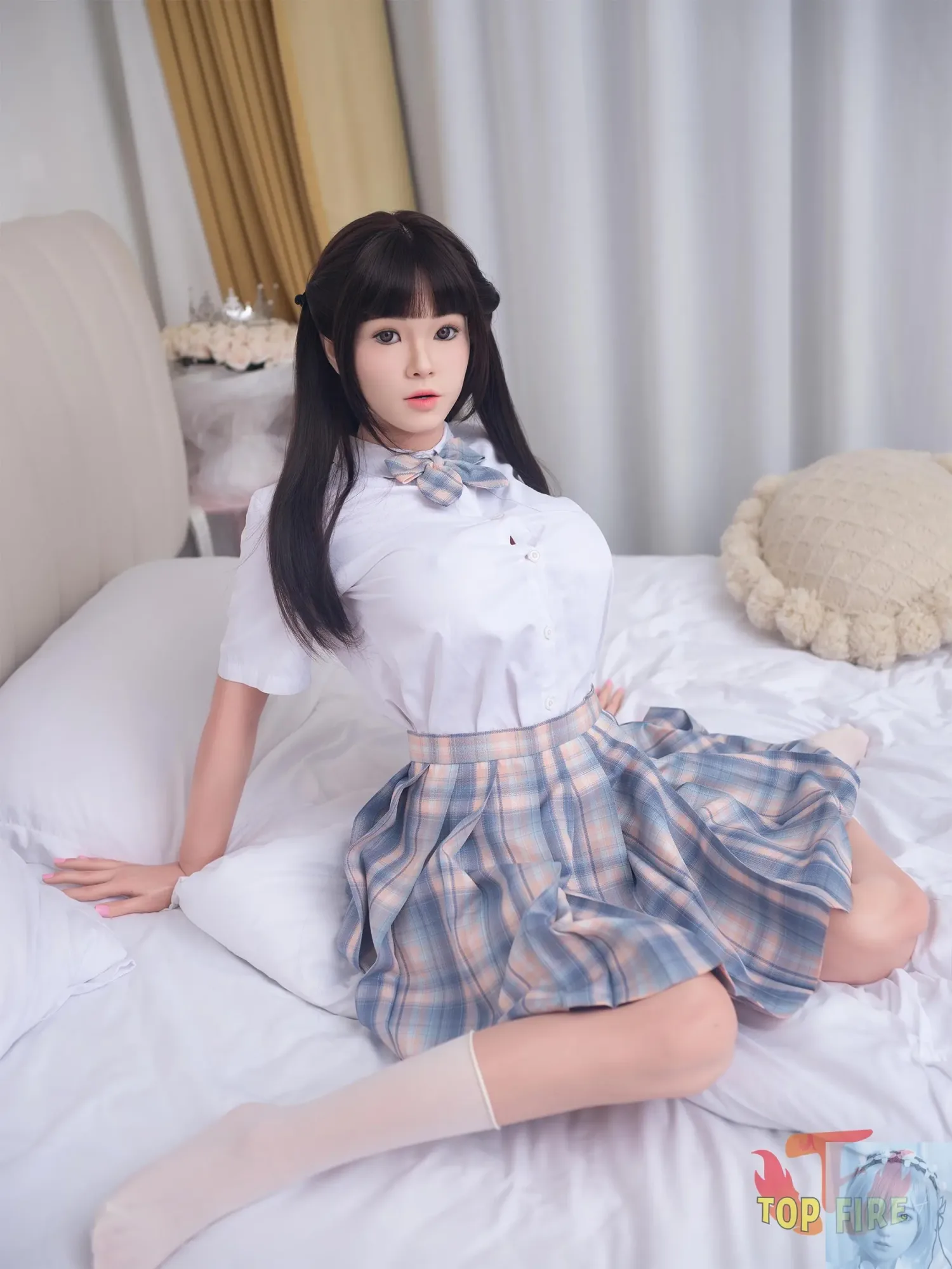 TopFire 158cm D Cup Full Silicone Sex Doll Sharon view 4